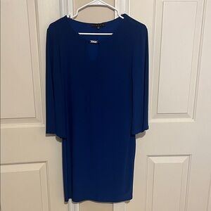 Tiana B. Classic Navy Long Sleeve Dress